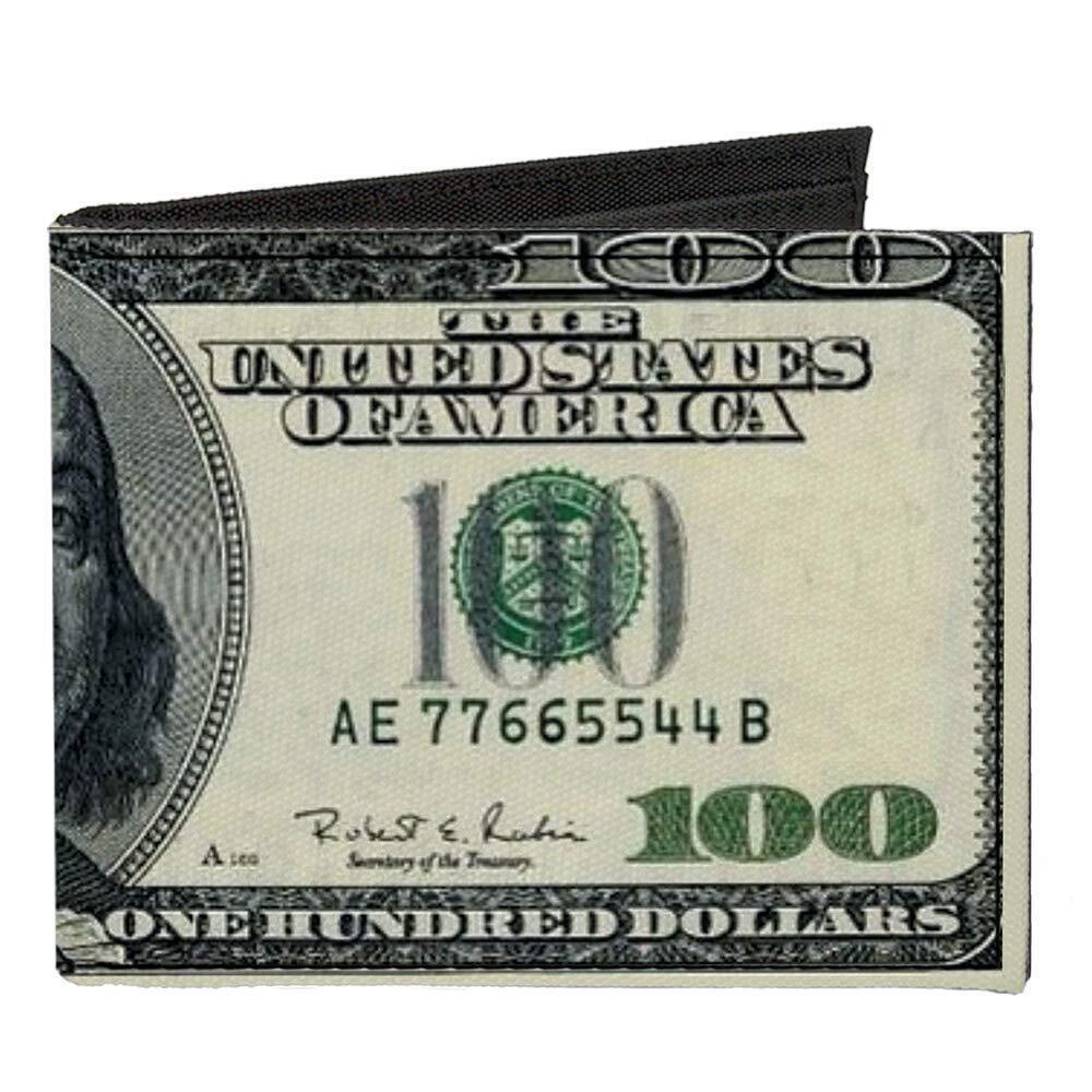 5926 Standard Canvas Bifold Wallet Money, 4.0" x 3.5" - Picture 1 of 5
